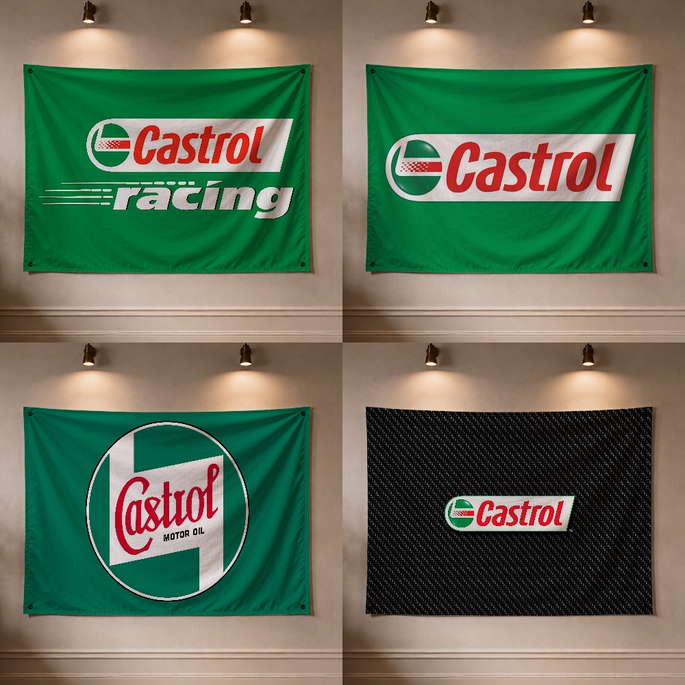Outdoor Camping Brand - C-Castrol Moto Oil Brand Flag Decoration