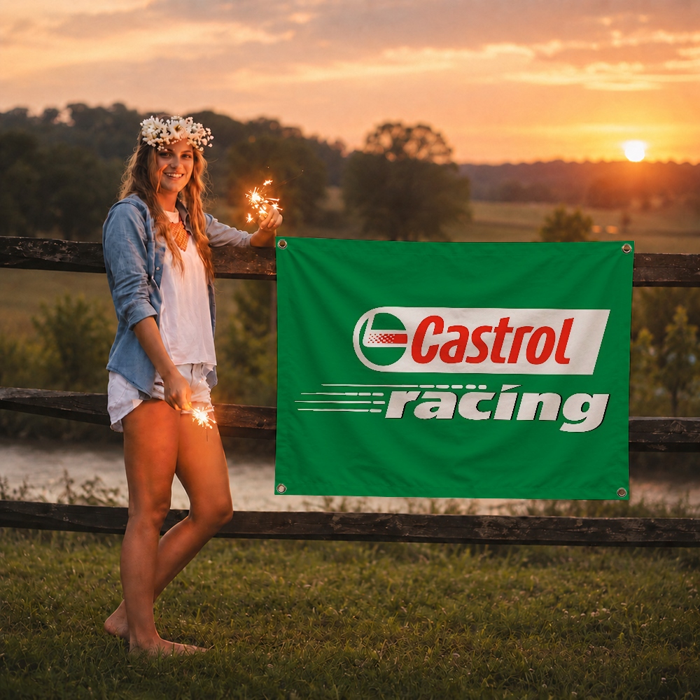 C-Castrol Moto Oil Brand Flag  - đánh giá và giá Outdoor Camping Brand