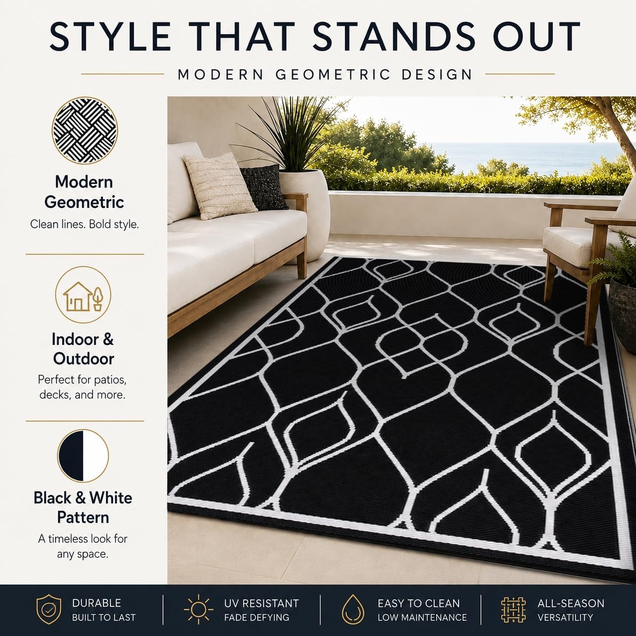 5x8 FT Indoor Outdoor Rug Wate - đánh giá và giá Outdoor Camping Mattress