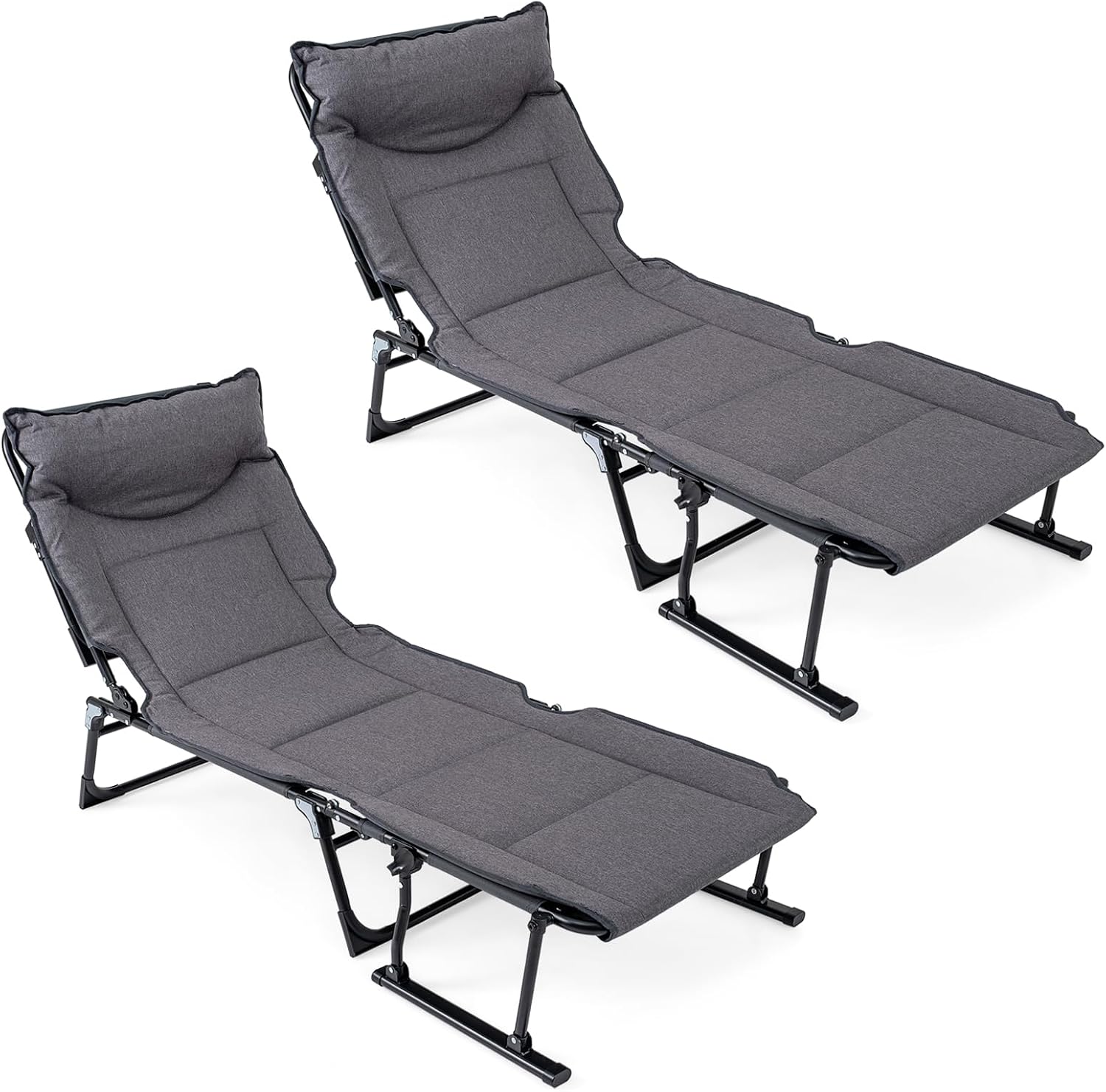 Folding Patio Lounge Chair Set - đánh giá và giá Outdoor Camping Recliner