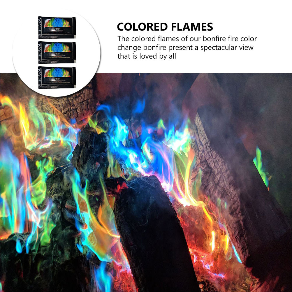 3 Pcs Fire Changing Color Pack - đánh giá và giá Camping Quiet