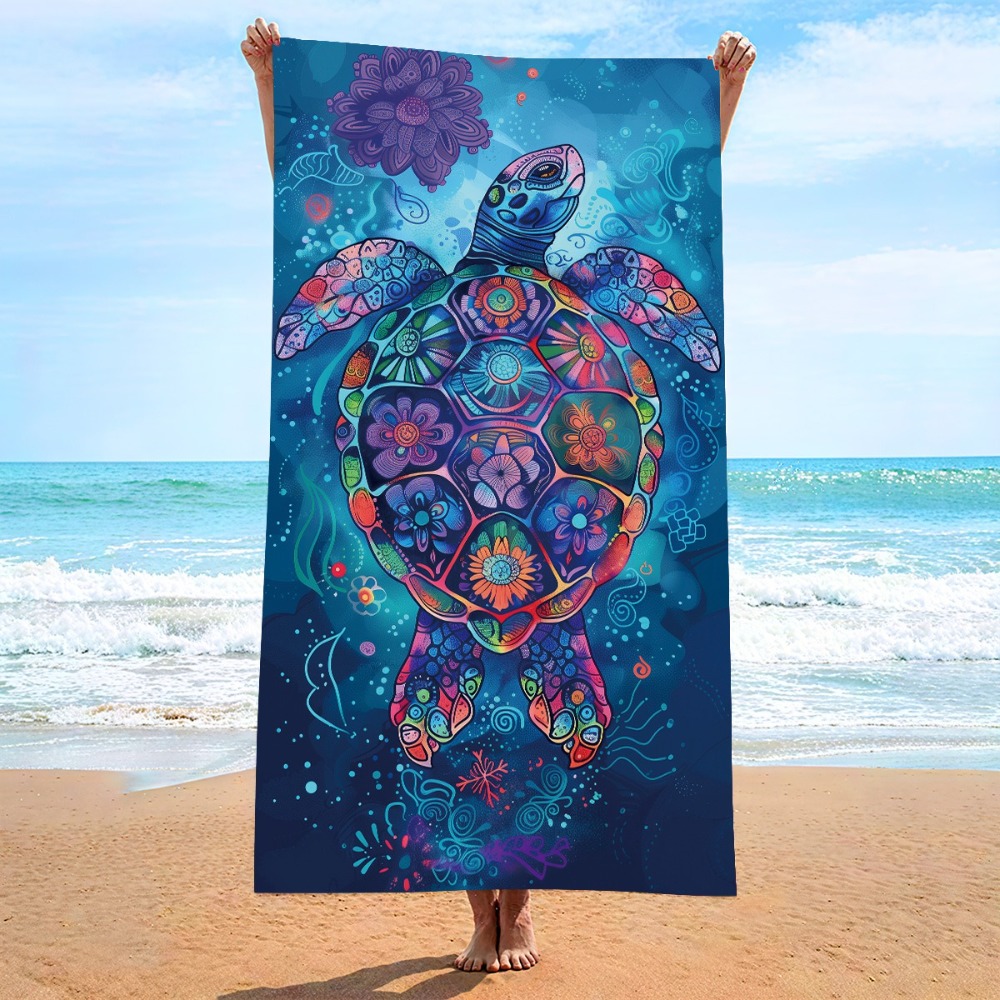 Colorful Sea Turtle Beach Towe - đánh giá và giá Camp Towel Microfiber