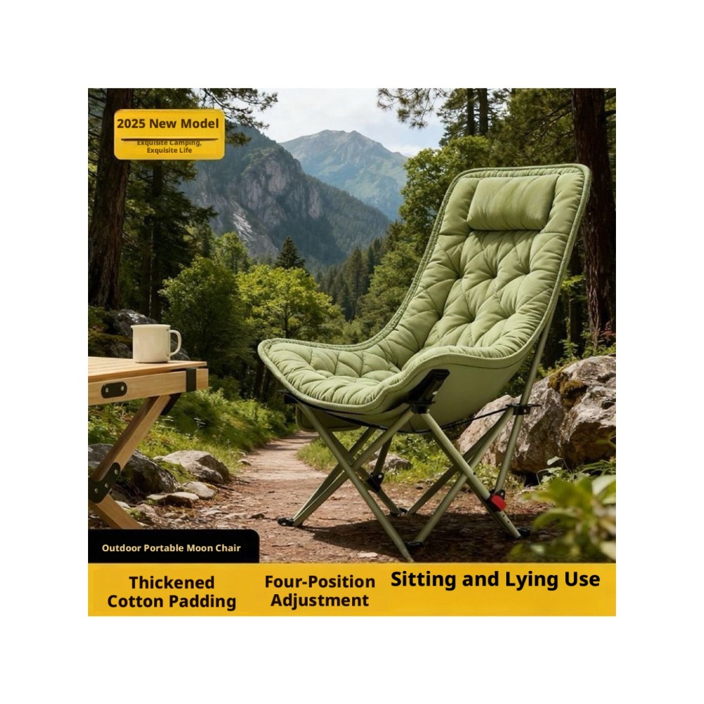 Thickened Cotton Outdoor Foldi - đánh giá và giá Outdoor Camping Recliner