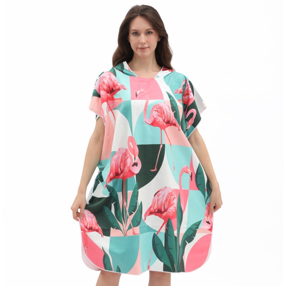 Flamingo Woman Bathrobe 31.5x3 - đánh giá và giá Camp Towel Microfiber