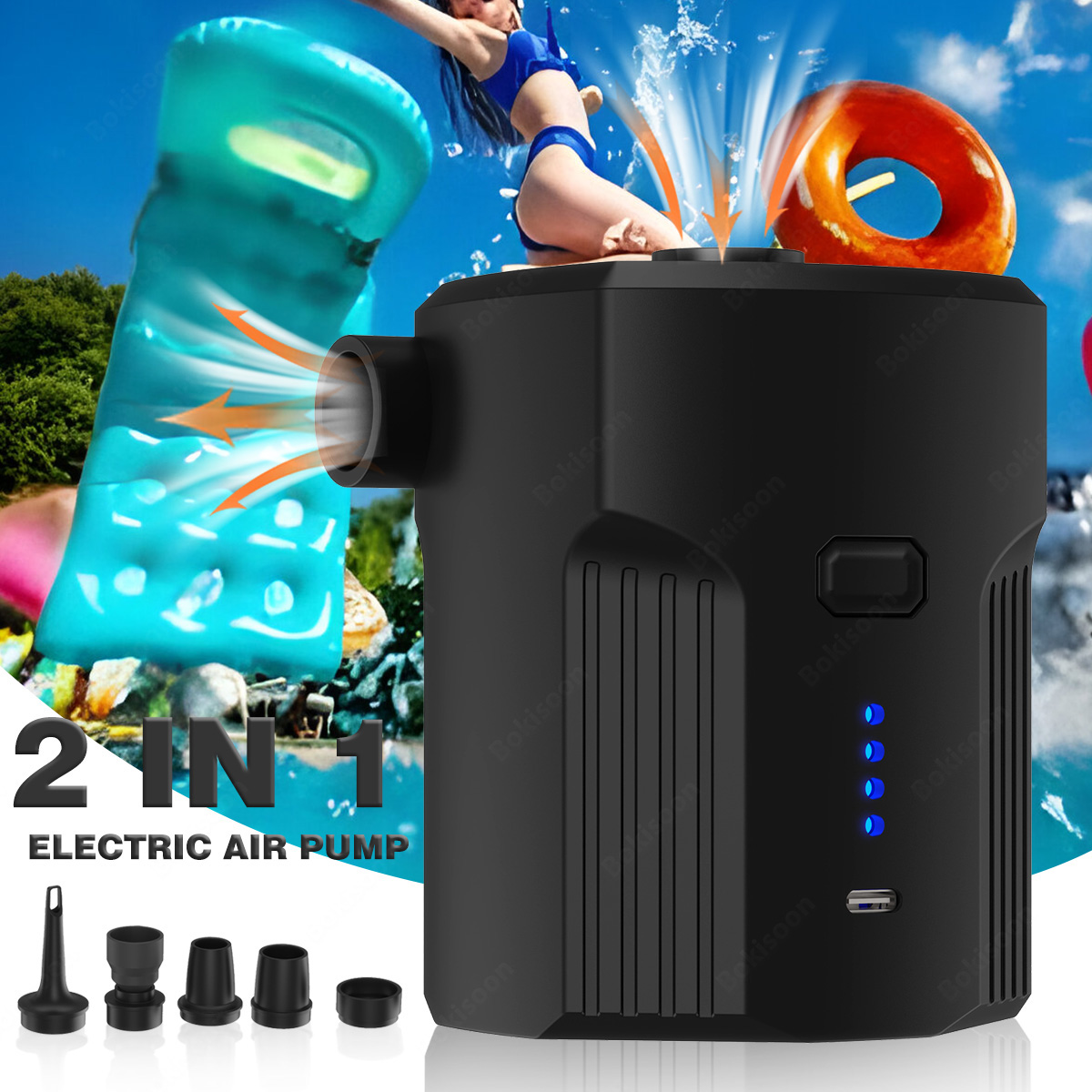 Portable Electric Air Pump for - đánh giá và giá Outdoor Camping Mattress
