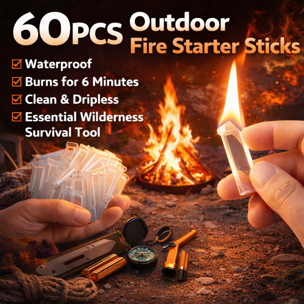 60PCS Waterproof Fire Starter  - đánh giá và giá Camping Quiet