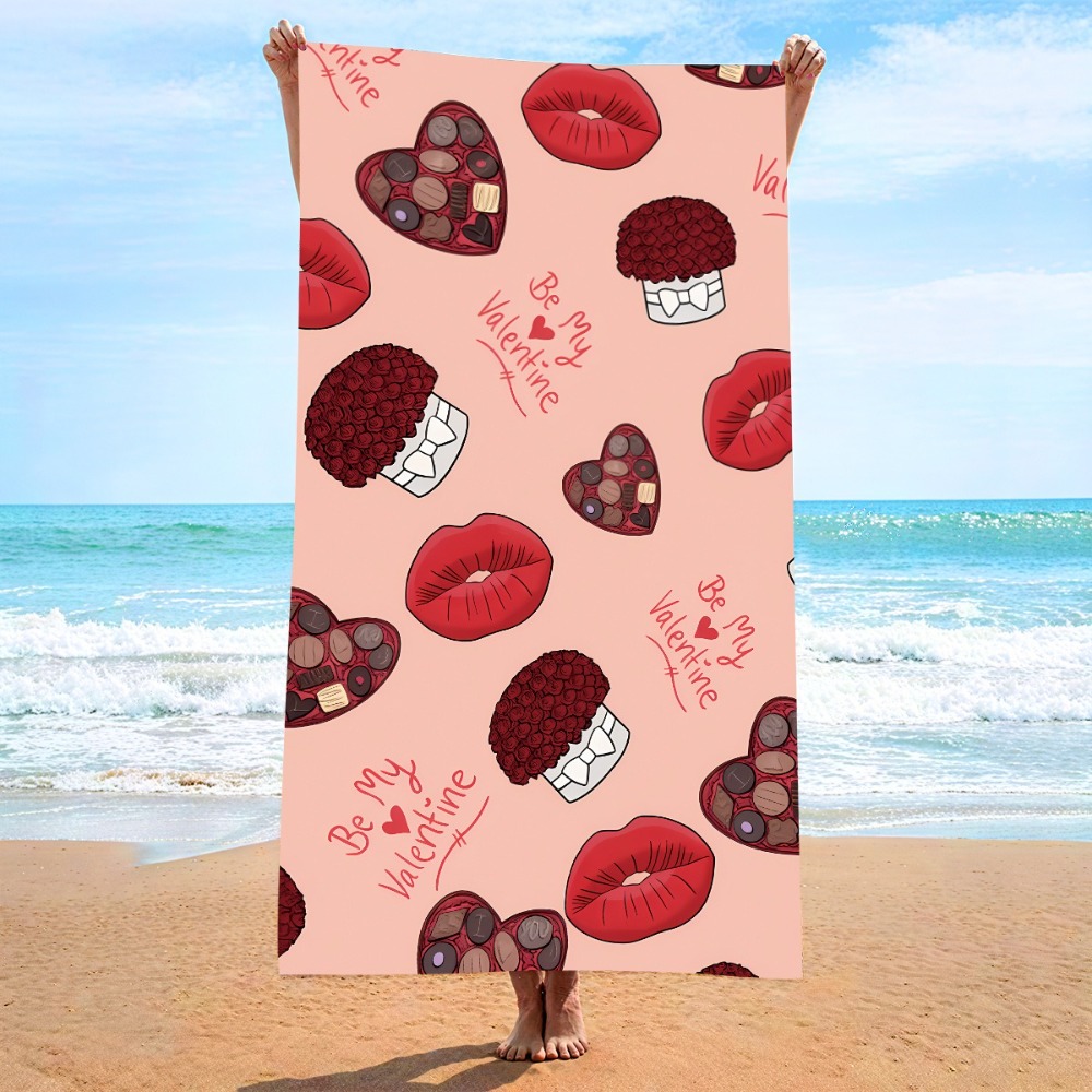 Heart Symbol Bath Towel 27x55i - đánh giá và giá Camp Towel Microfiber