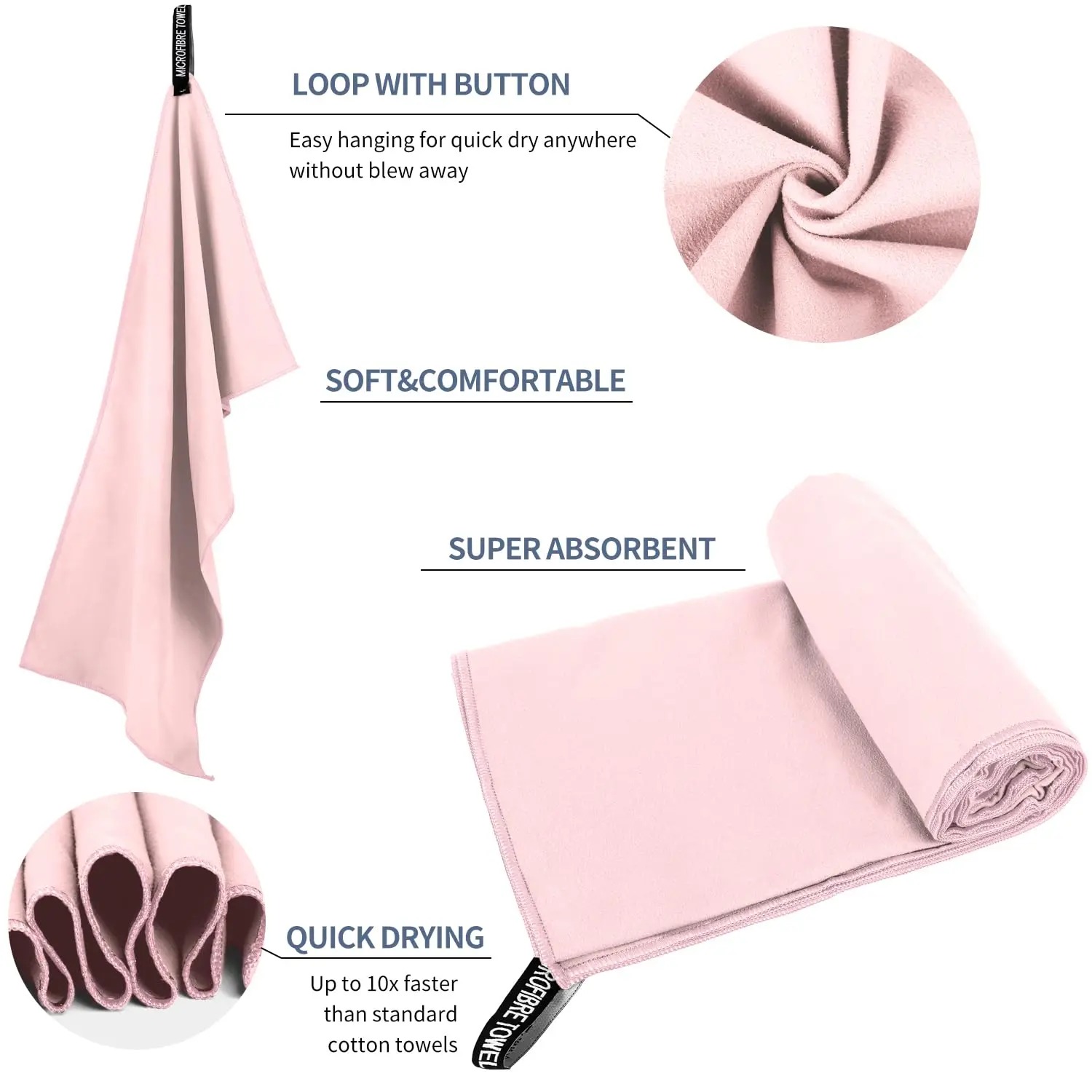 Microfiber Towel Perfect Trave - đánh giá và giá Camp Towel Microfiber