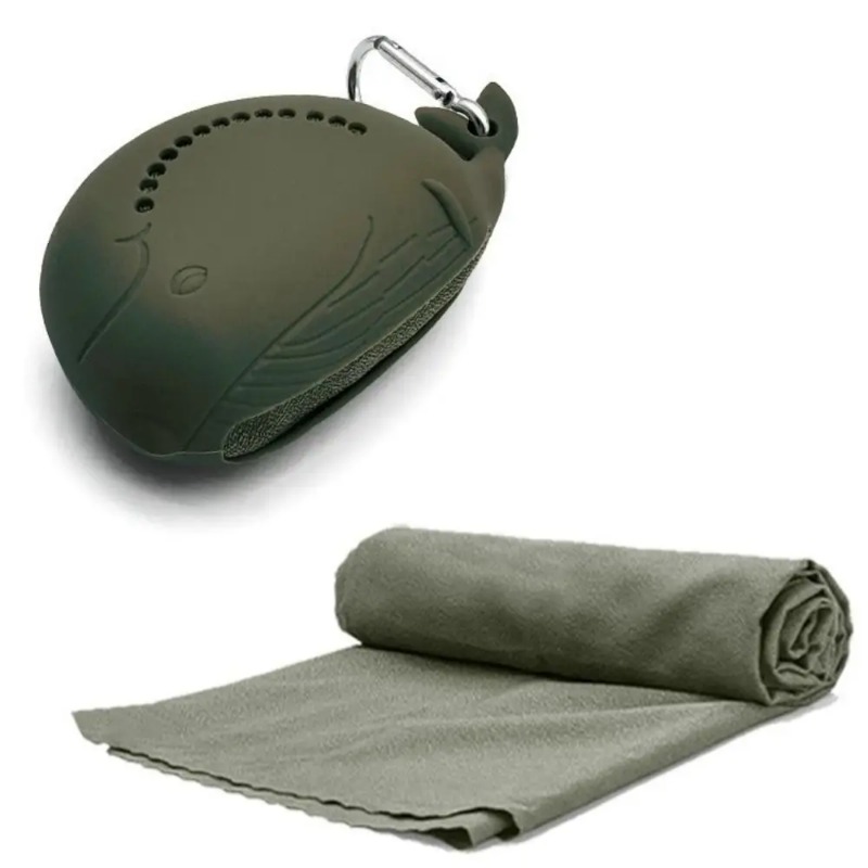 Portable Silicone Case&Lightwe - đánh giá và giá Camp Towel Microfiber