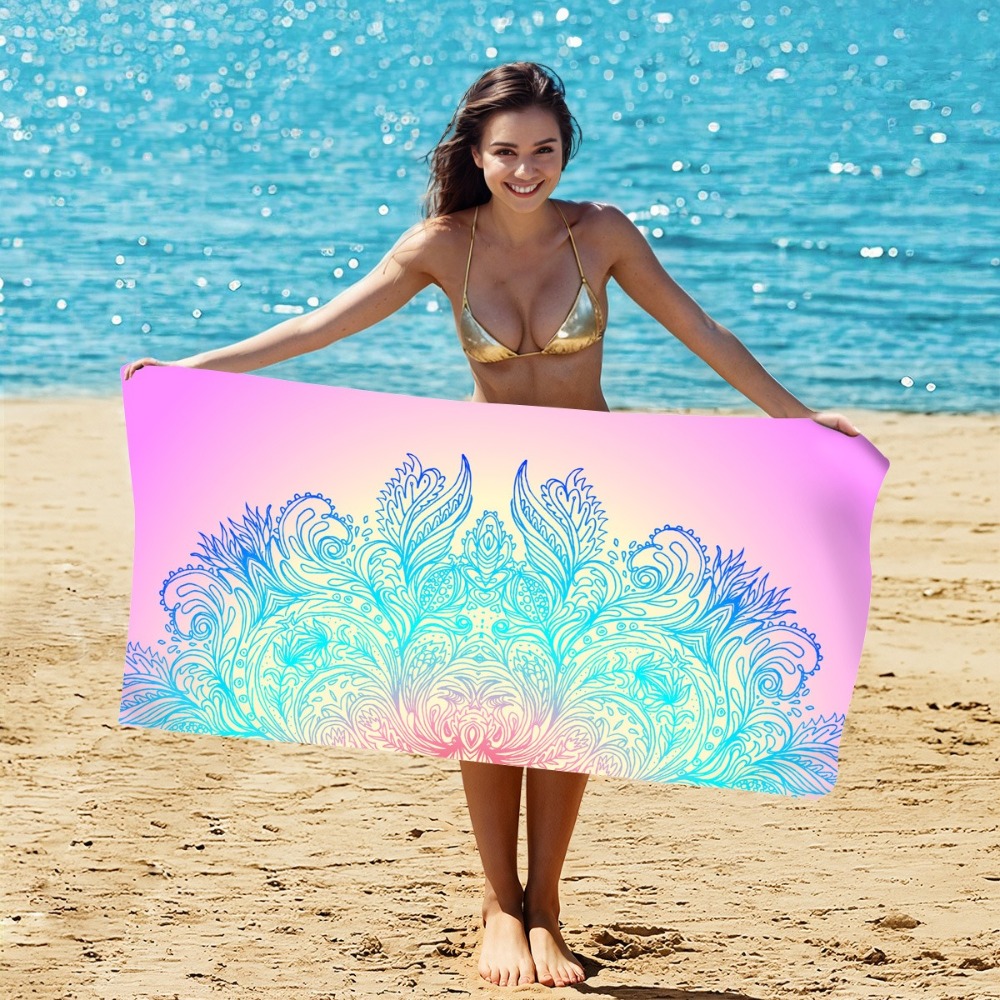 Mysterious Pattern Beach Towel - đánh giá và giá Camp Towel Microfiber