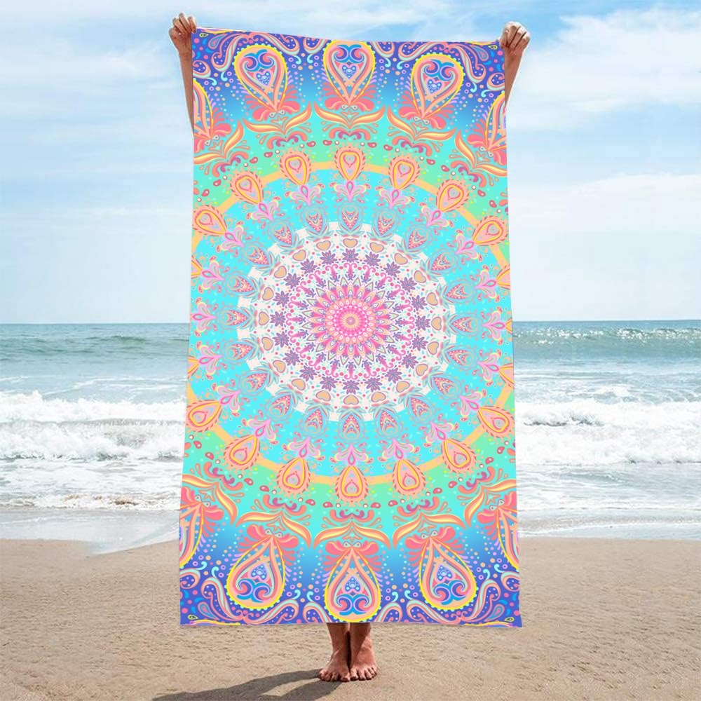 Mysterious Pattern Beach Towel - đánh giá và giá Camp Towel Microfiber