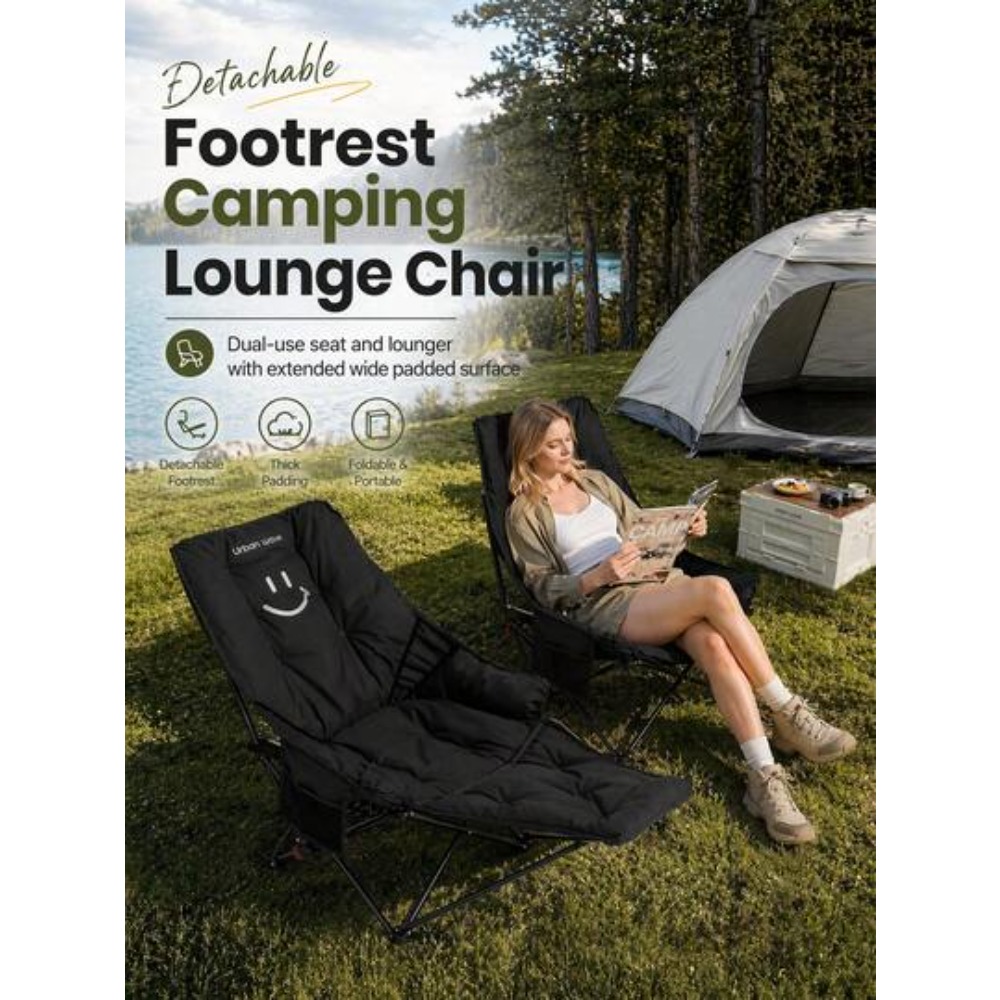 2-In-1 Reclining Camping Chair - đánh giá và giá Outdoor Camping Recliner